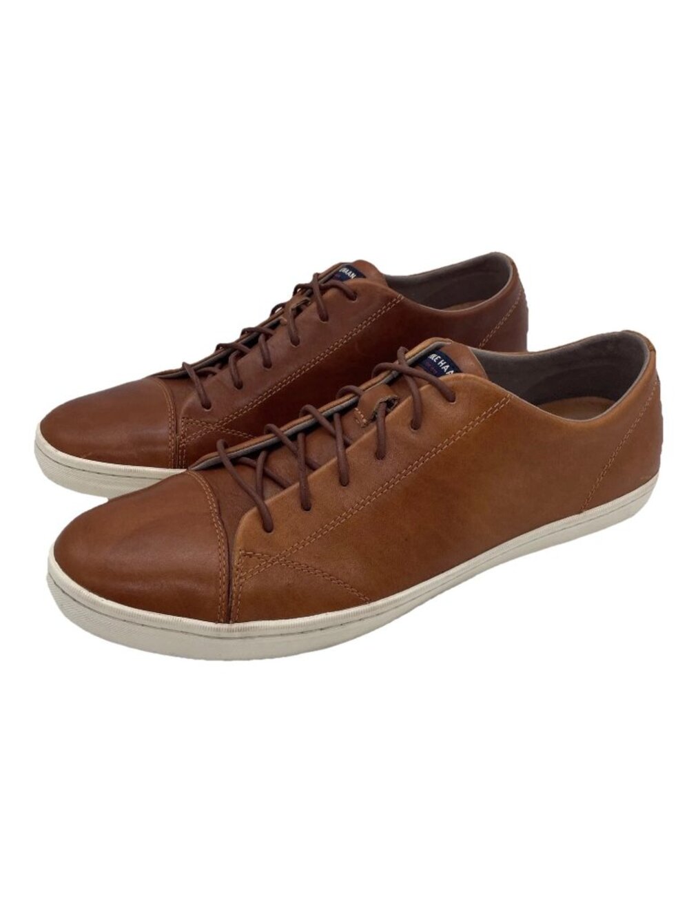 Cole Haan Trafton LX Cap OX II Brown Leather Lace Up Low Top Sneakers Size 12M